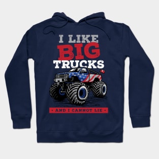 I Like Big Trucks And I Cannot Lie Big Foot Monster Truck Premium Hoodie